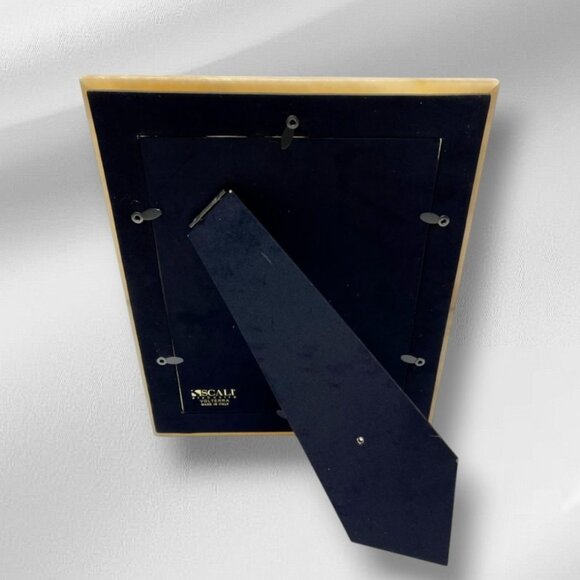 Scali Alabastro Italian Alabaster Picture Frame 8x10 White Beige Handcrafted - Picture 6 of 7